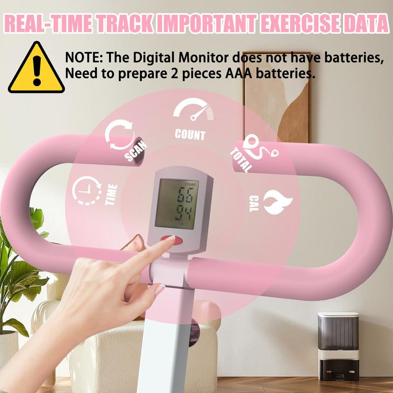 Squat Machine for Home, Assist Trainer for Glutes Workout Foldable with Resistance Bands, for Botty Glutes Butt Thighs, Ab Back/Leg Press Hip Thrust for Home Gym Fitness-Black