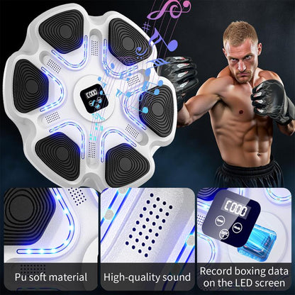 Music Boxing Machine, Boxing Wall Mount Machine for Kids Adult, Smart Boxing Traineing Machine with Boxing Gloves